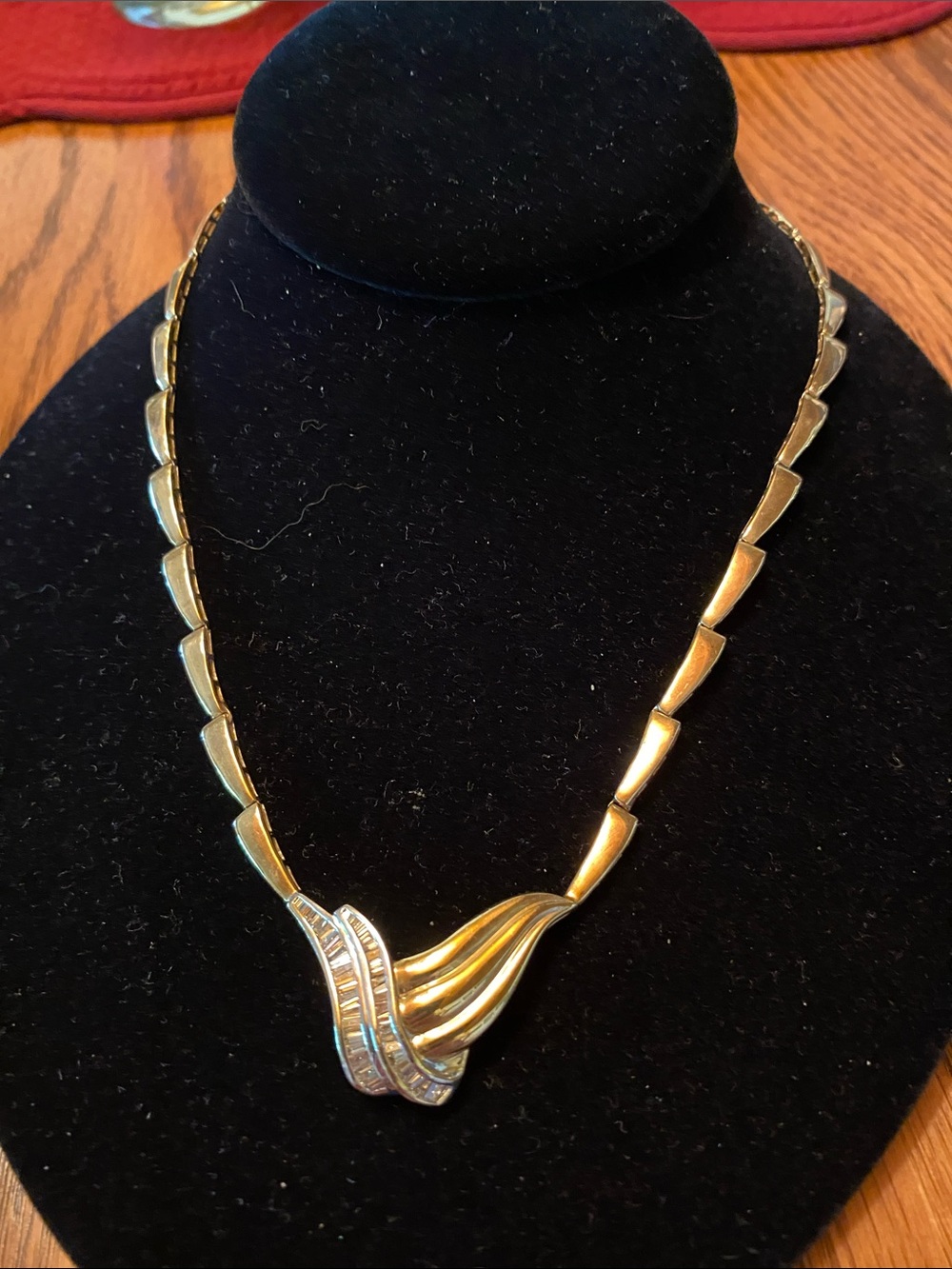 14 K Gold and Diamond Necklace